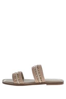 Шлепанцы с металлическим декором Aldo