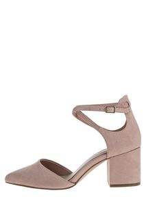 Бежево-розовые туфли на устойчивом каблуке Aldo