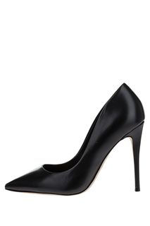 Черные кожаные туфли на высоком каблуке Aldo