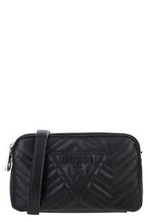 Маленькая черная сумка с двумя отделами Guess