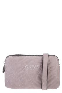 Маленькая розовая сумка с двумя отделами Guess