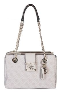 Бежевая сумка с длинными ручками Guess
