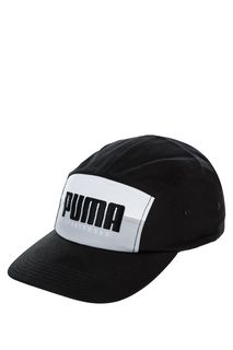 Черная бейсболка с логотипом бренда Puma