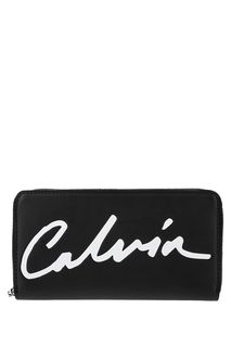 Черный кошелек на молнии Calvin Klein Jeans