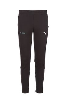 Черные зауженные брюки в спортивном стиле Puma