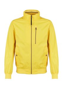 Куртка-бомбер желтого цвета на молнии Tom Tailor