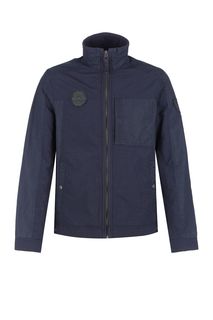 Куртка синего цвета с высоким воротом Tom Tailor