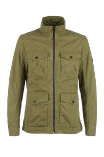 Куртка цвета хаки с высоким воротом Tom Tailor Denim