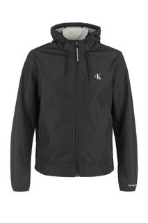 Ветровка черного цвета с застежкой на молнию Calvin Klein Jeans