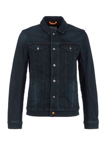 Темно-синяя джинсовая куртка на болтах Tom Tailor Denim