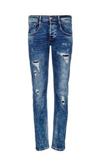 Синие джинсы с заплатами Vermont Guess