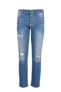 Рваные джинсы на болтах Philip Guess