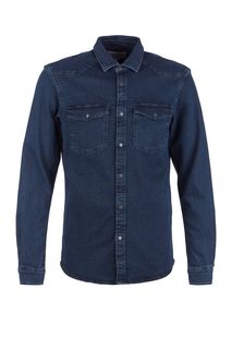 Джинсовая рубашка на кнопках Tom Tailor Denim
