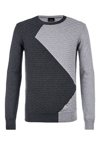 Серый джемпер из хлопка Armani Exchange