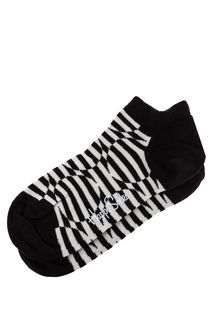 Двухцветные хлопковые носки в полоску и горошек Happy Socks