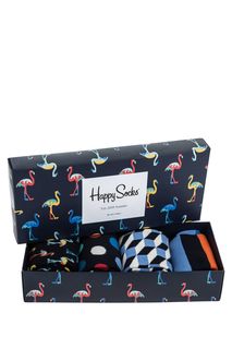 Комплект из четырех пар хлопковых носков Happy Socks