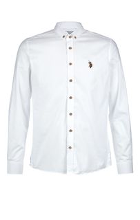 Белая рубашка из хлопка U.S. Polo Assn.