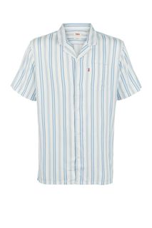 Синяя рубашка в полоску с короткими рукавами Levis®