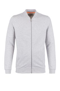 Серая толстовка из хлопка на молнии Tom Tailor Denim