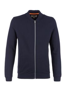 Синяя толстовка из хлопка на молнии Tom Tailor Denim