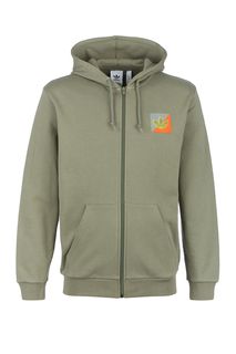 Хлопковая толстовка с застежкой на молнию Adidas Originals