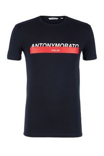 Хлопковая футболка с круглым вырезом Antony Morato