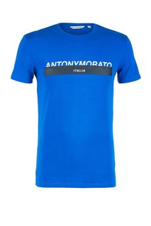 Хлопковая футболка с круглым вырезом Antony Morato