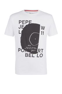 Футболка из хлопка с круглым вырезом Pepe Jeans
