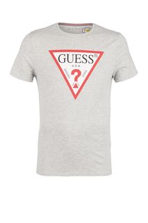 Хлопковая футболка с короткими рукавами Guess