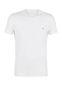 Однотонная хлопковая футболка Guess