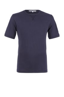 Однотонная хлопковая футболка с круглым вырезом Calvin Klein Jeans