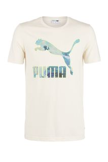 Хлопковая футболка с короткими рукавами Puma