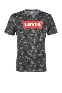 Хлопковая футболка в стиле милитари с короткими рукавами Levis®