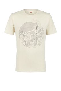 Бежевая хлопковая футболка с карманом Wellthread Levis®