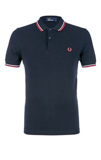 Синяя футболка поло из хлопка Fred Perry