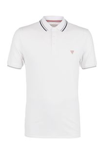 Хлопковая футболка поло с короткими рукавами Guess