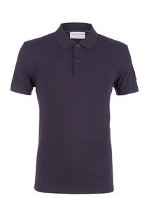 Однотонная футболка поло из хлопка Calvin Klein Jeans
