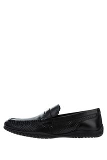 Кожаные мокасины с фигурной перфорацией M.Shoes