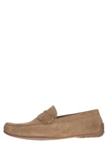 Замшевые мокасины бежевого цвета Clarks