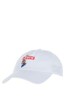 Белая хлопковая бейсболка с принтом Levis® x Super Mario™