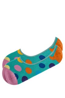 Хлопковые носки-следики в горошек Happy Socks
