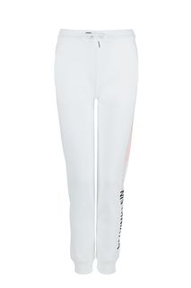 Белые трикотажные брюки джоггеры Calvin Klein Jeans