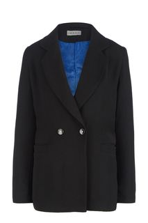 Двубортный пиджак черного цвета Imago