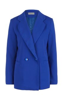 Двубортный пиджак синего цвета Imago