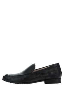 Кожаные лоферы с фигурной перфорацией M.Shoes