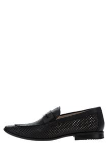 Кожаные лоферы с фигурной перфорацией M.Shoes