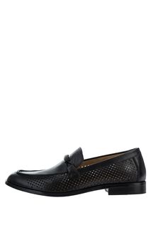 Кожаные лоферы с фигурной перфорацией M.Shoes