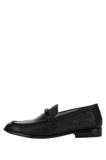 Кожаные лоферы с фигурной перфорацией M.Shoes