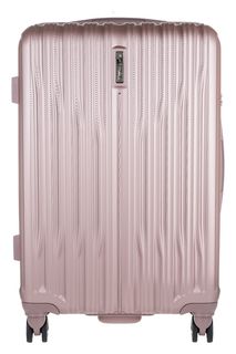 Розовый чемодан на колесах из пластика Tamaris