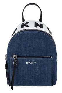 Маленький джинсовый рюкзак с широкими лямками Dkny